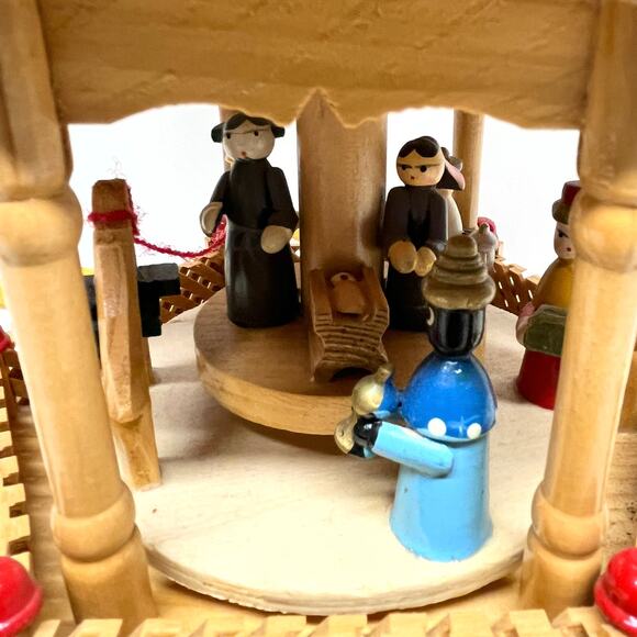 German Nativity Christmas Pyramid Carousel Decor - Picture 5 of 7